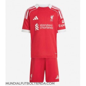 Camiseta Liverpool Alexander Isak #9 Primera Equipación Replica 2025-26 para niños mangas cortas (+ Pantalones cortos)